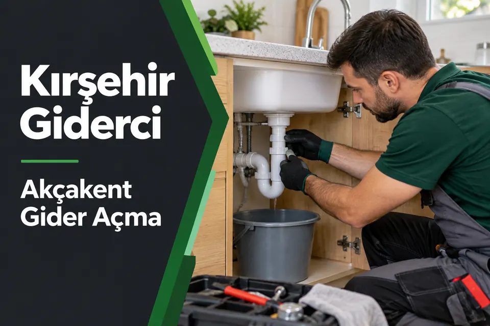 Kırşehir Akçakent gider açma — lavabo sifonu ve bağlantısında kontrol