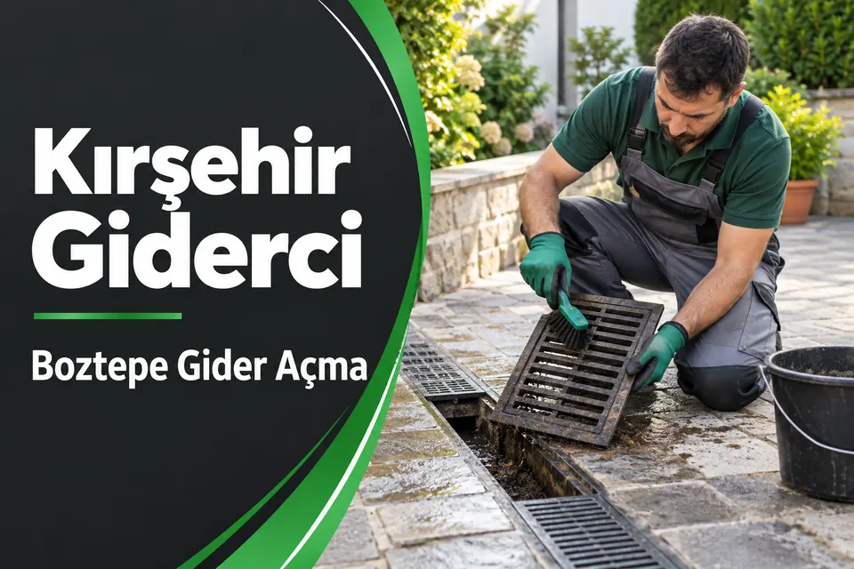 Kırşehir Boztepe gider açma — bahçe ızgarasının ve tahliye girişinin temizliği