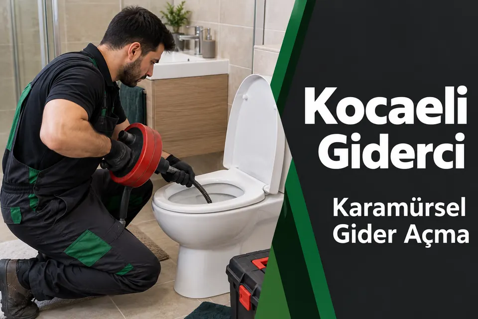 Kocaeli Karamürsel gider açma — klozet çıkışına uygun ekipmanla çalışma hazırlığı