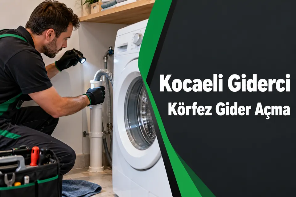 Kocaeli Körfez gider açma hizmet görseli Kocaeli Körfez gider açma — çamaşır makinesi gider bağlantısının kontrolü