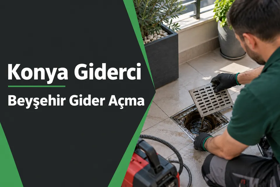 Konya Beyşehir gider açma hizmet görseli Konya Beyşehir gider açma — balkon süzgecinde kontrol