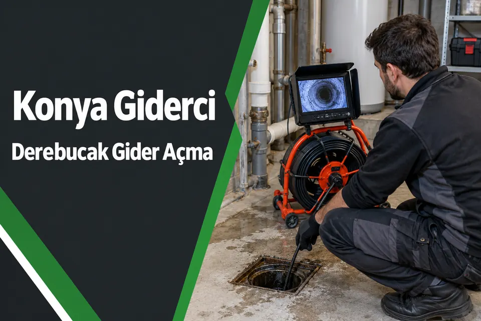 Konya Derebucak gider açma — tekrarlayan tıkanıklık için kamera görüntüsünün incelenmesi