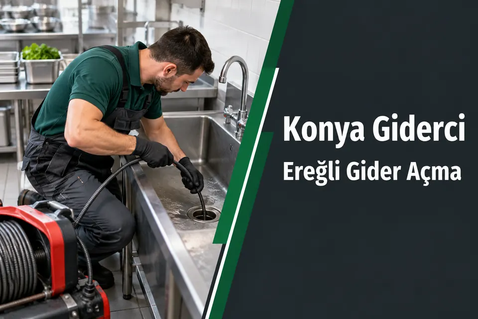 Konya Ereğli gider açma — iş yeri evyesinin tahliye kontrolü