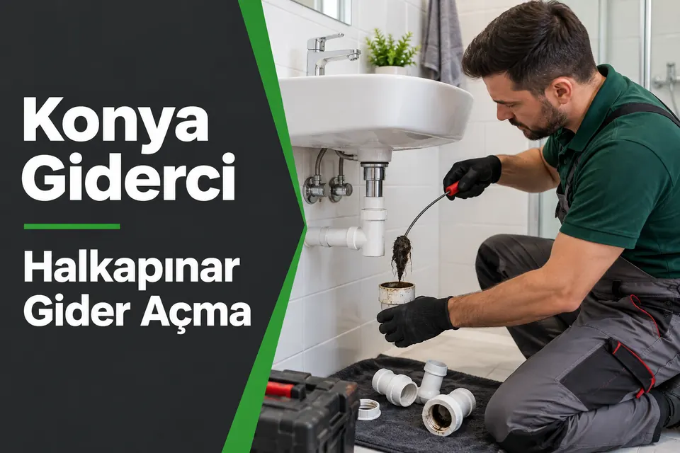 Konya Halkapınar gider açma — lavabo sifonunda yabancı cisim kontrolü