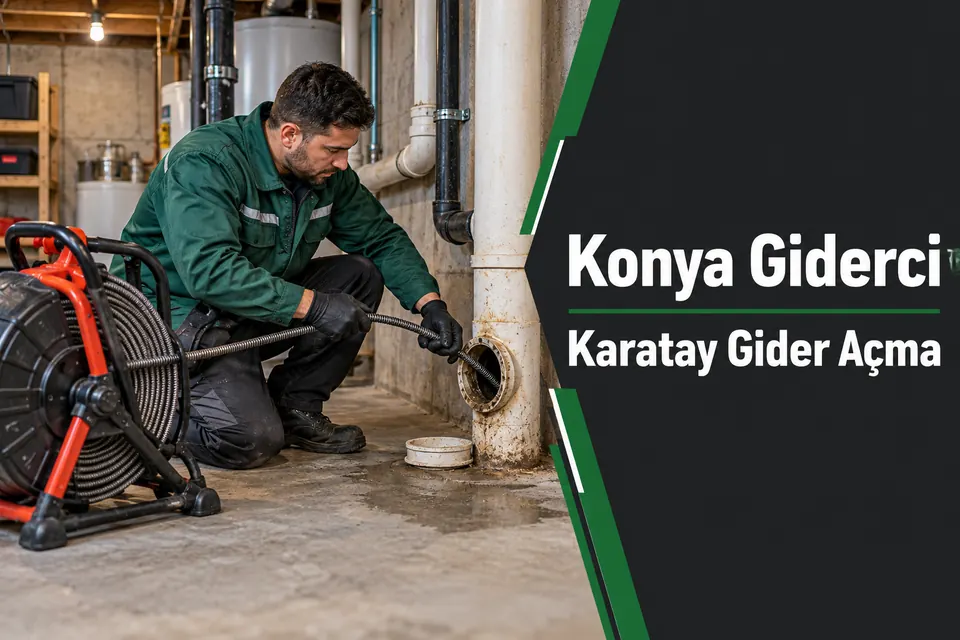 Konya Karatay gider açma hizmet görseli Konya Karatay gider açma — apartman ana gider bağlantısında çalışma