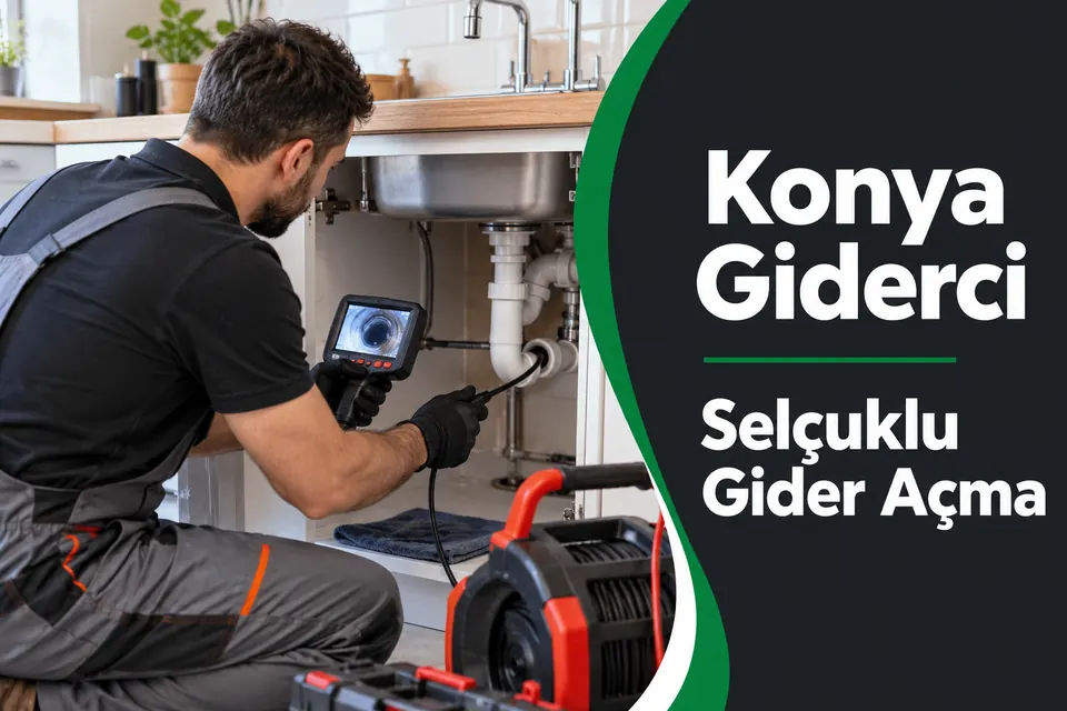 Konya Selçuklu gider açma — ev içi ortak tahliye bağlantısında kameralı kontrol