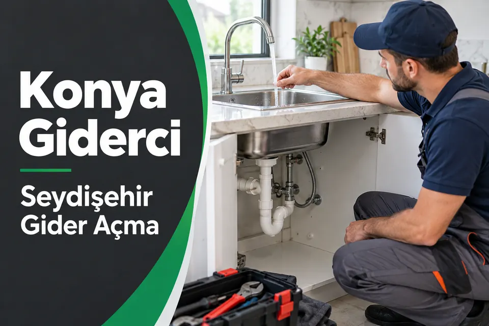 Konya Seydişehir gider açma hizmet görseli Konya Seydişehir gider açma — işlem sonrasında evye tahliyesinin kontrolü