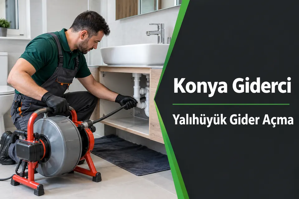 Konya Yalıhüyük gider açma — lavabo giderinde mekanik işlem hazırlığı