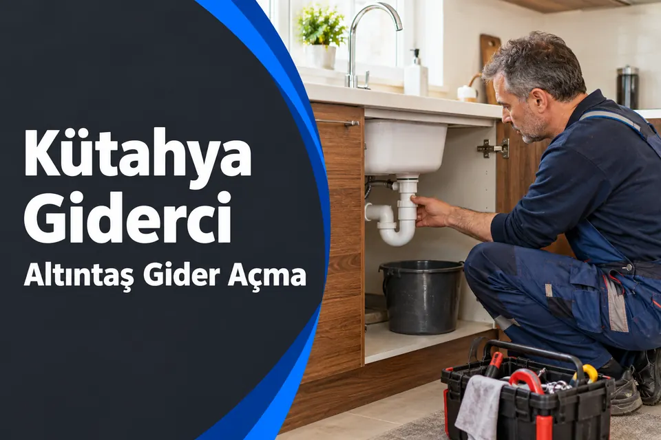 Kütahya Altıntaş gider açma — mutfak evyesinin sifon bağlantısında inceleme