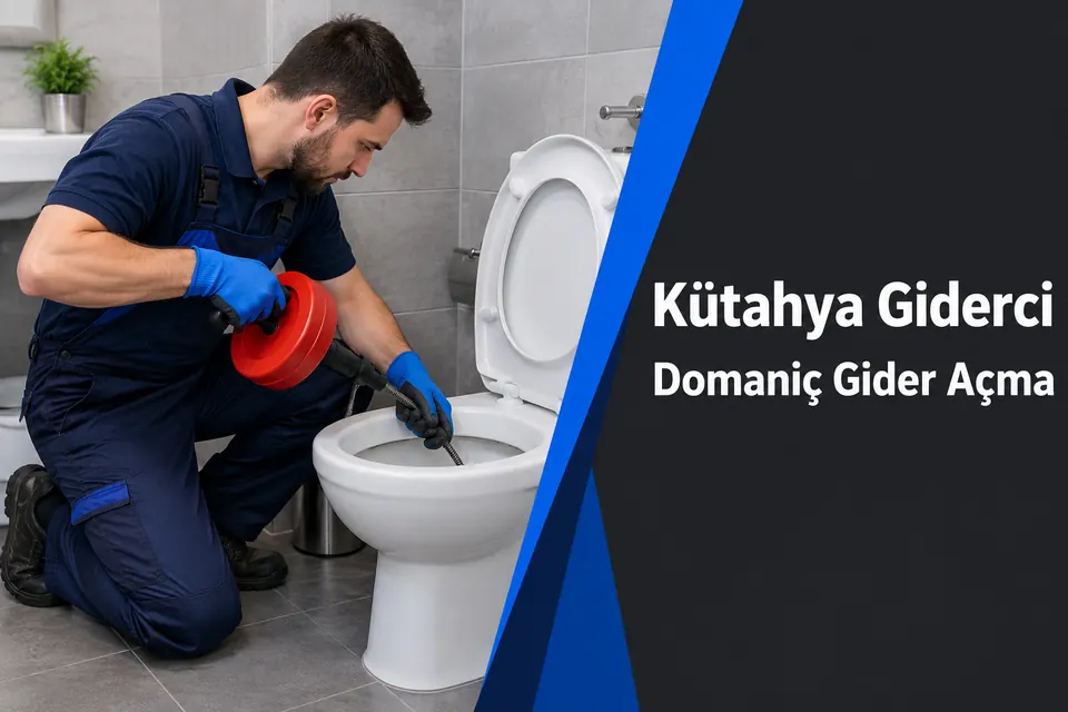 Kütahya Domaniç gider açma — tuvalet giderinde ekipmanla kontrol