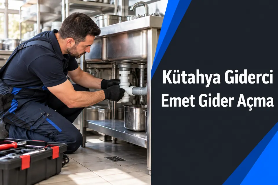 Kütahya Emet gider açma — iş yeri evyesinin ortak çıkışında kontrol