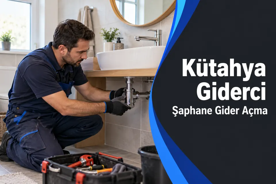 Kütahya Şaphane gider açma hizmet görseli Kütahya Şaphane gider açma — lavabo sifonu ve gider bağlantısında inceleme