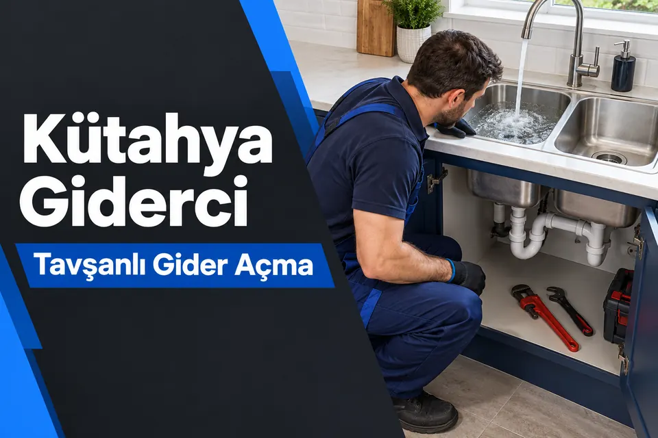 Kütahya Tavşanlı gider açma hizmet görseli Kütahya Tavşanlı gider açma — işlem sonrası mutfak giderinde akış kontrolü