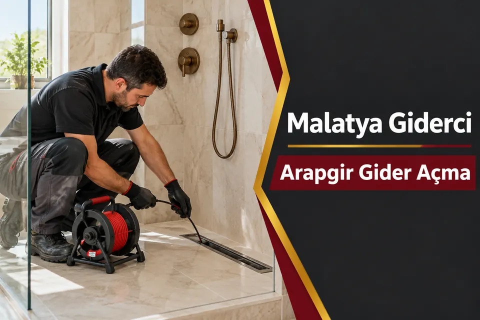 Malatya Arapgir gider açma — duş süzgeci ve tahliye hattında kontrol