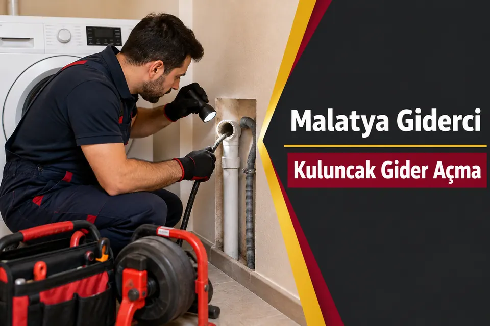 Malatya Kuluncak gider açma — çamaşır makinesi gider hattında inceleme