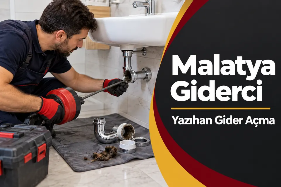 Malatya Yazıhan gider açma — lavabo sifonunda yabancı cisim kontrolü