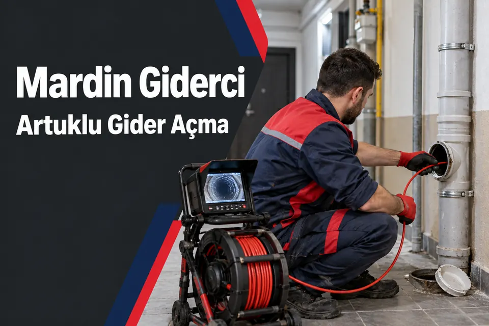 Mardin Artuklu gider açma — ortak atık su hattında kameralı kontrol