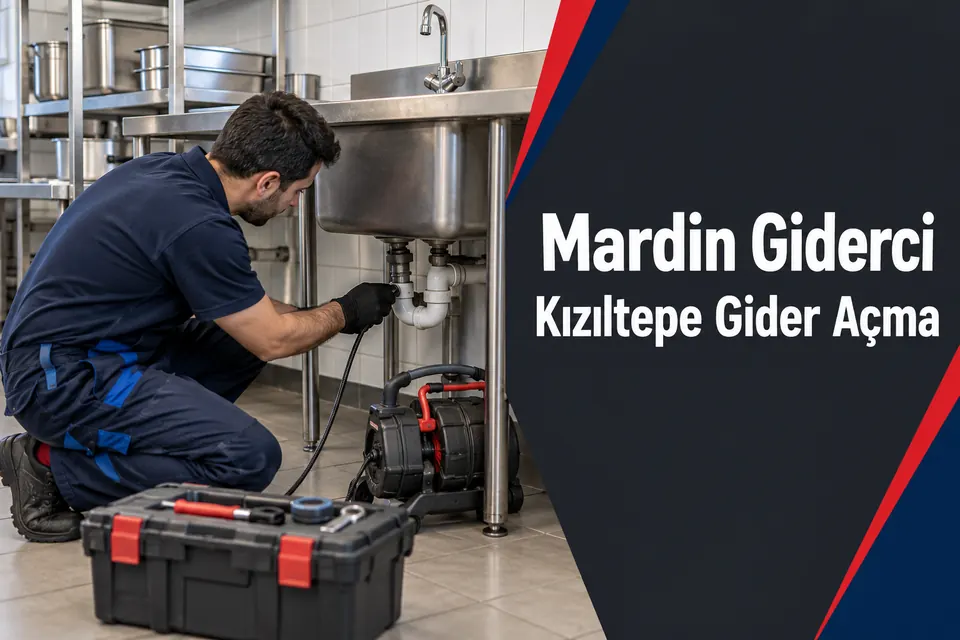 Mardin Kızıltepe gider açma — iş yeri evyesinin tahliye bağlantısında inceleme