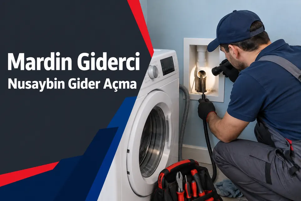 Mardin Nusaybin gider açma — çamaşır makinesi gider bağlantısının incelenmesi