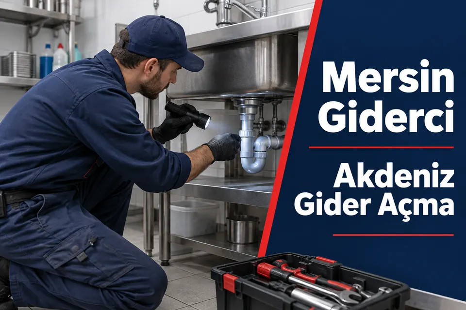 Mersin Akdeniz gider açma — iş yeri lavabo bağlantısının incelenmesi