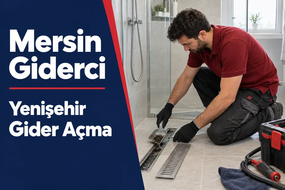 Mersin Yenişehir gider açma hizmet görseli Mersin Yenişehir gider açma — duş kanalında akış kontrolü