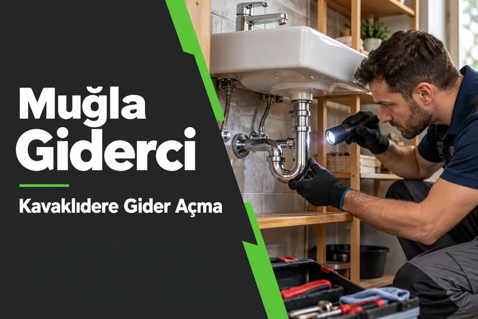 Muğla Kavaklıdere gider açma hizmet görseli Muğla Kavaklıdere gider açma — lavabo altı bağlantı incelemesi