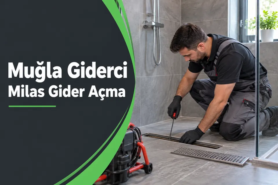 Muğla Milas gider açma — duş kanalında gider kontrolü