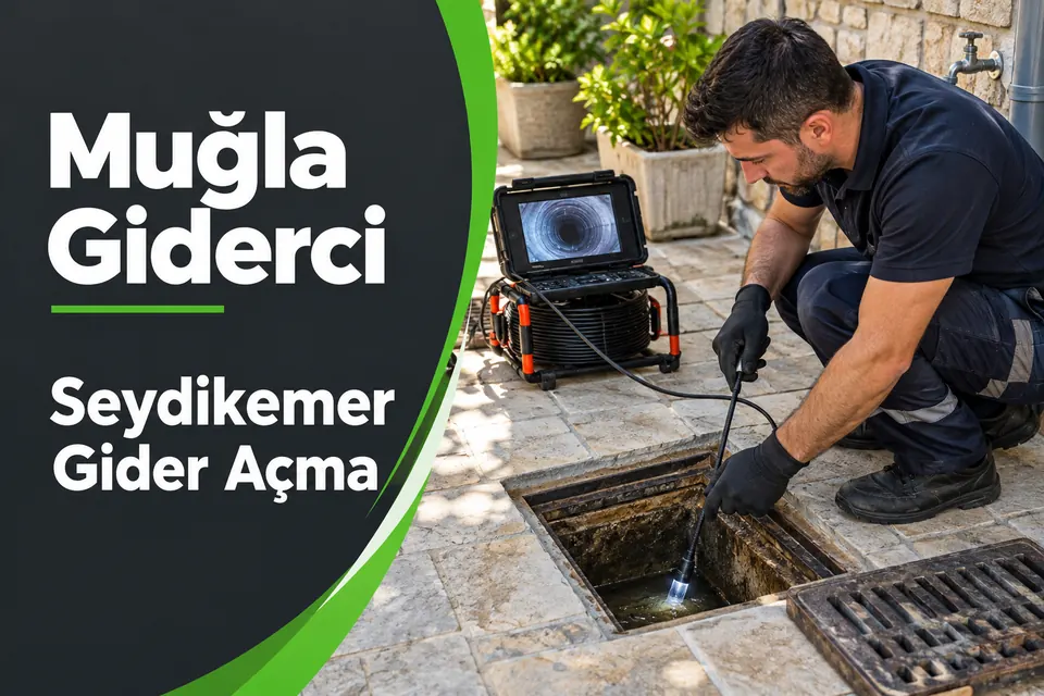 Muğla Seydikemer gider açma — dış alan gider ağzının incelenmesi