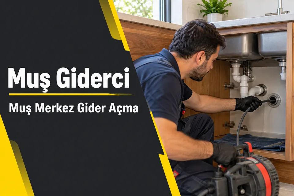 Muş Merkez gider açma — mutfak duvar gider bağlantısının kontrolü