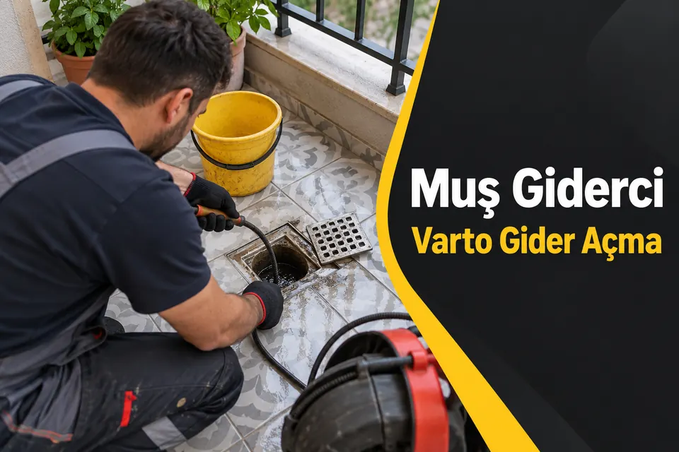 Muş Varto gider açma — balkon süzgecinde temizlik ve kontrol