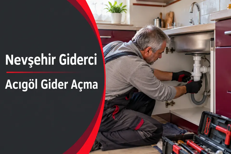 Nevşehir Acıgöl gider açma — mutfak duvar gider bağlantısının incelenmesi