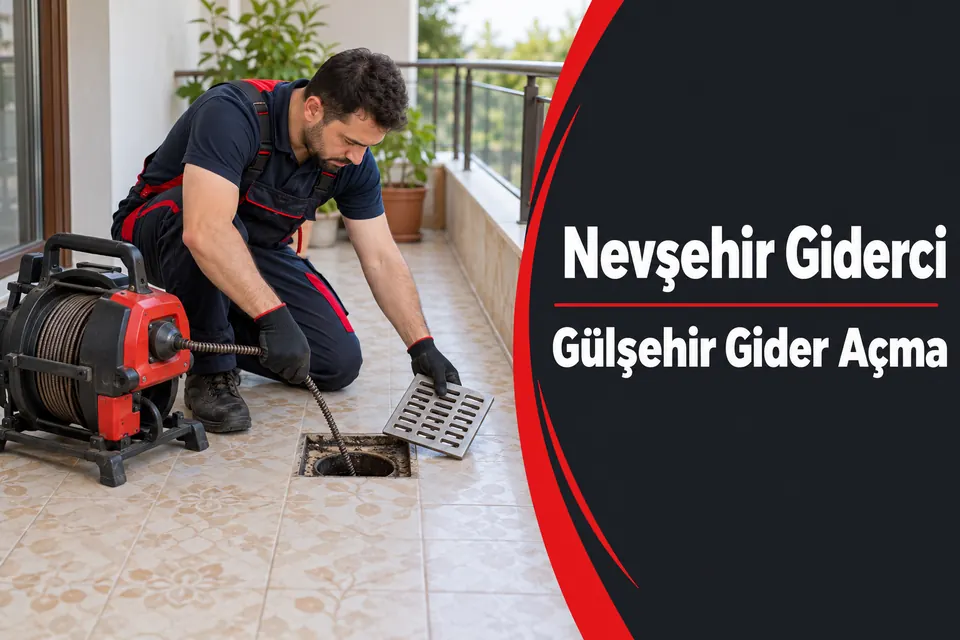 Nevşehir Gülşehir gider açma — balkon süzgeci ve hat girişinin kontrolü