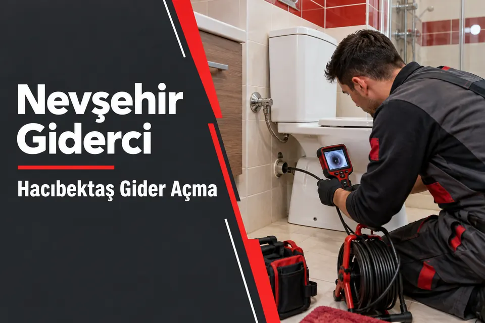 Nevşehir Hacıbektaş gider açma hizmet görseli Nevşehir Hacıbektaş gider açma — tuvalet gider bağlantısında inceleme