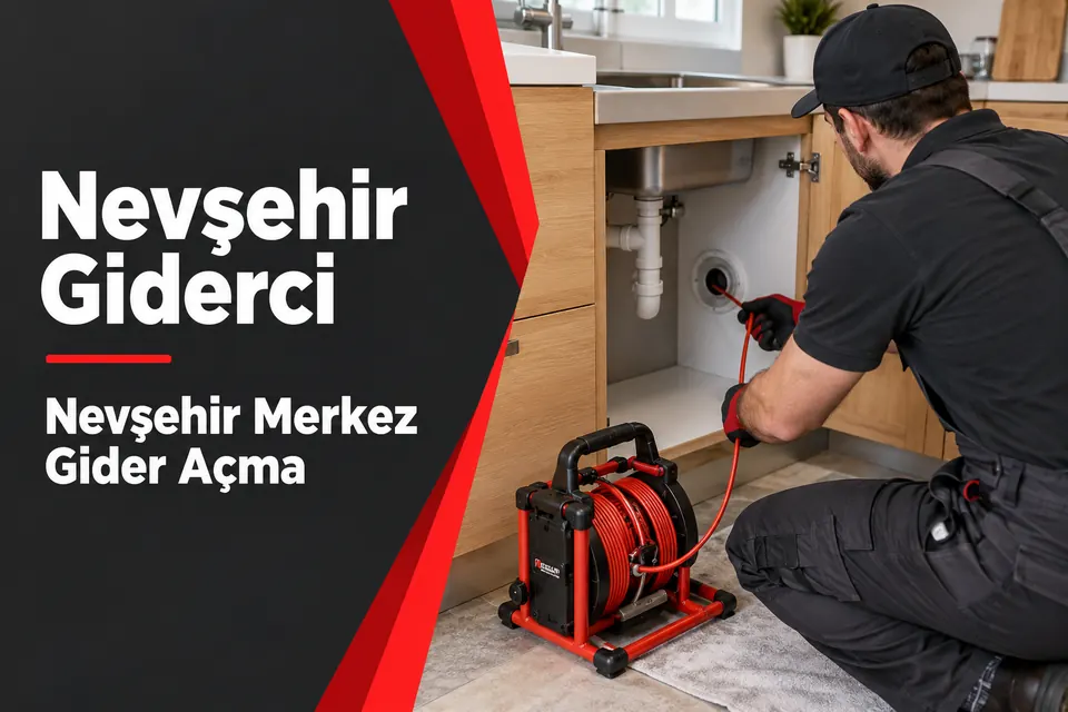 Nevşehir Merkez gider açma — mutfak hattında mekanik gider açma
