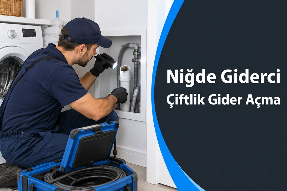 Niğde Çiftlik gider açma — makine tahliye bağlantısının kontrolü