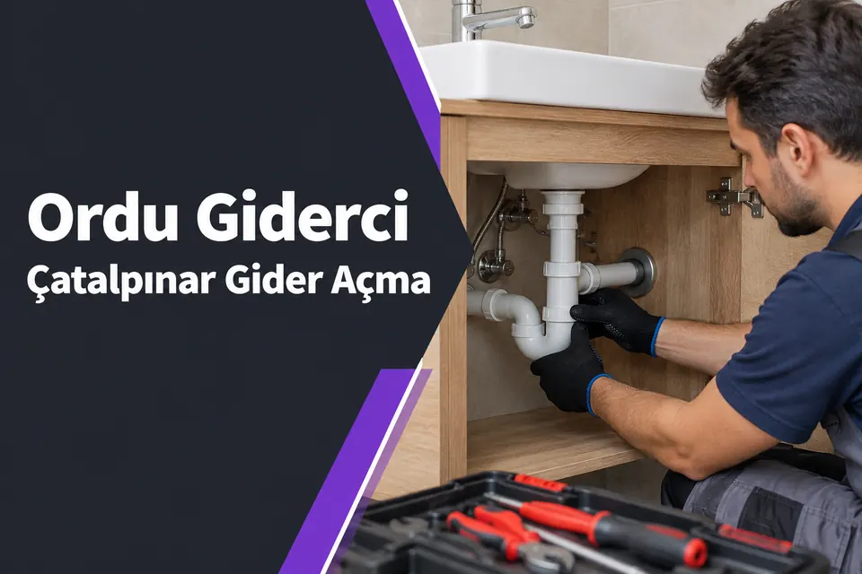 Ordu Çatalpınar gider açma hizmet görseli Ordu Çatalpınar gider açma — lavabo duvar bağlantısının incelenmesi