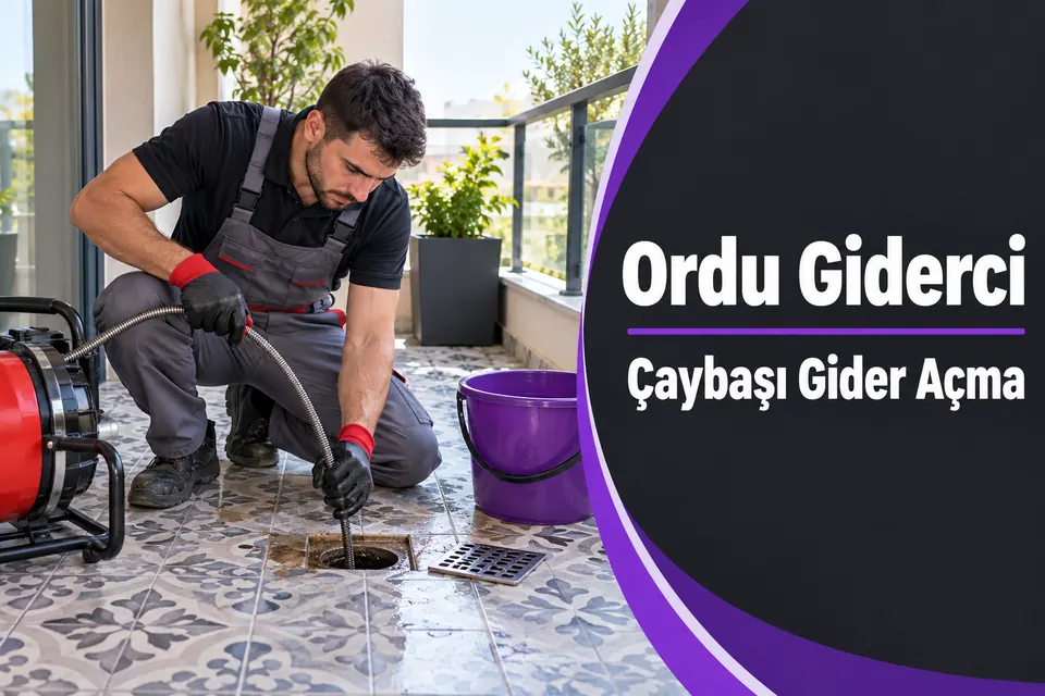 Ordu Çaybaşı gider açma — balkon giderinde akış kontrolü