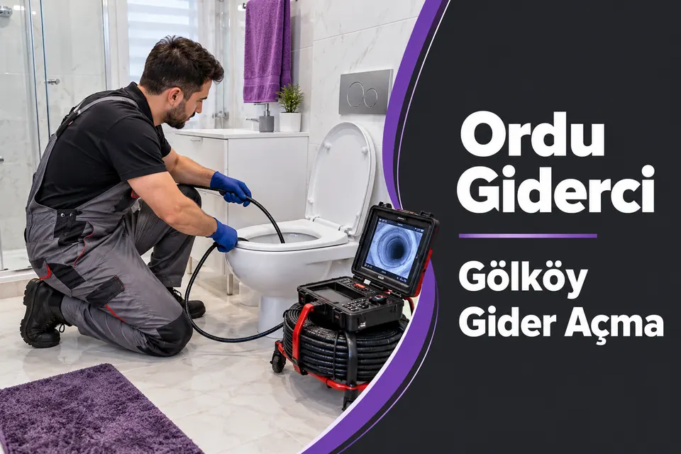Ordu Gölköy gider açma hizmet görseli Ordu Gölköy gider açma — tuvalet hattında ekipmanla kontrol