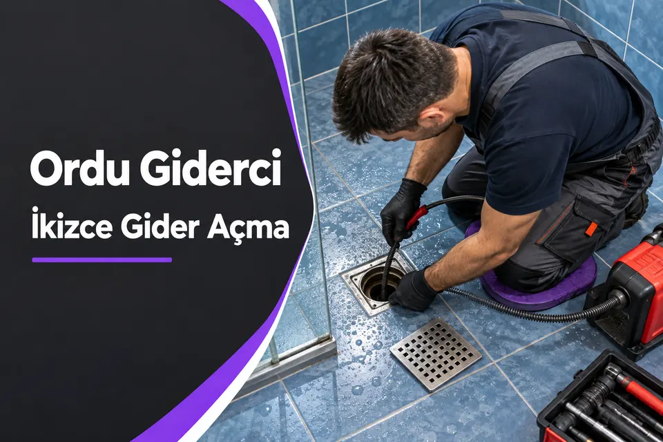 Ordu İkizce gider açma hizmet görseli Ordu İkizce gider açma — banyo yer süzgecinin incelenmesi