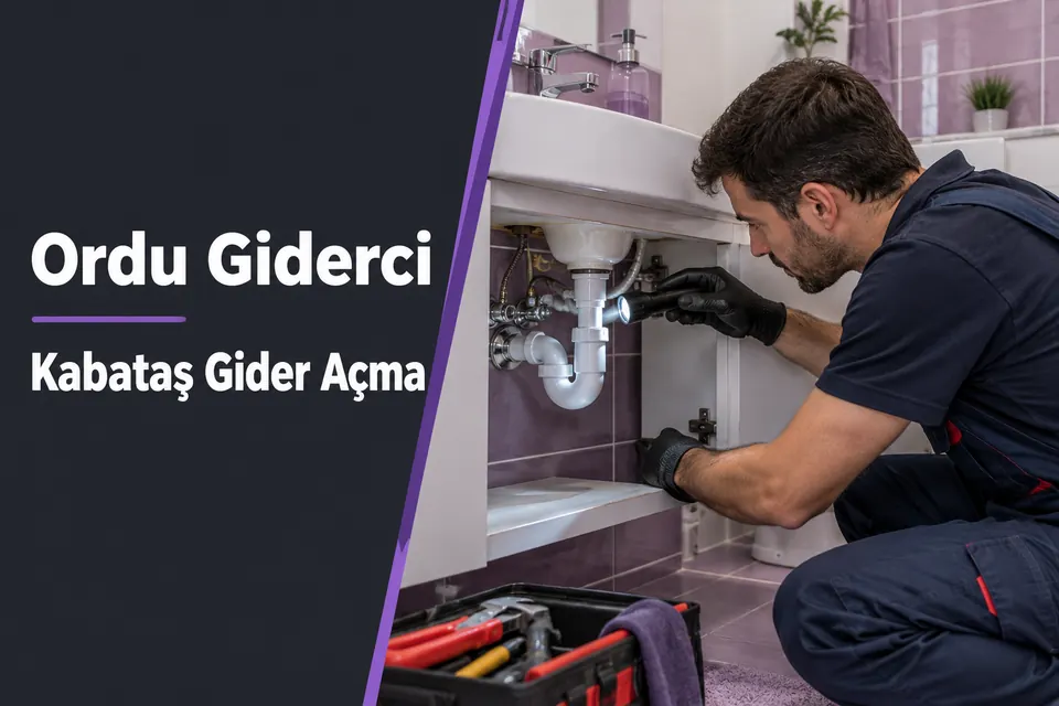 Ordu Kabataş gider açma — lavabo sifonunda bağlantı kontrolü