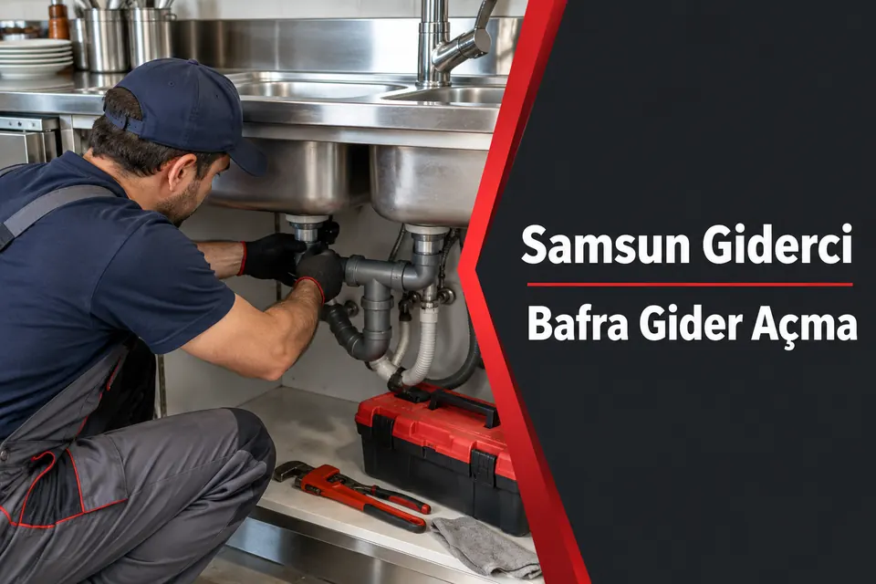 Samsun Bafra gider açma hizmet görseli Samsun Bafra gider açma — çift evye tahliye kontrolü