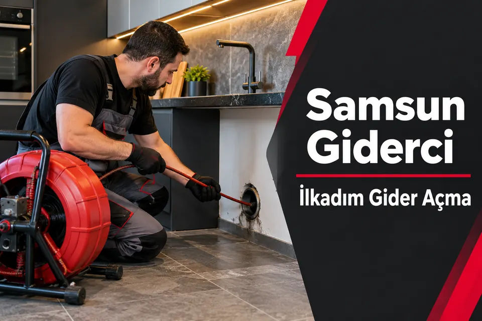Samsun İlkadım gider açma — mutfak hattında mekanik açma