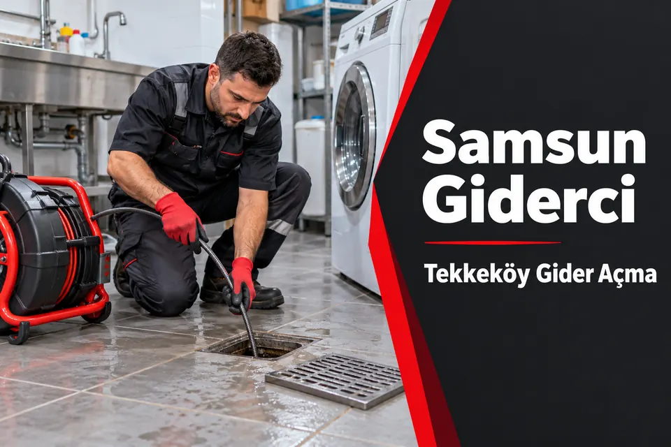 Samsun Tekkeköy gider açma — yıkama alanı yer gideri kontrolü