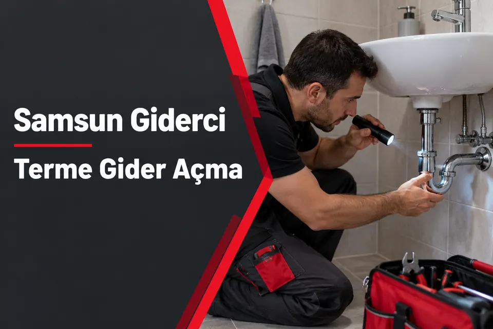 Samsun Terme gider açma — lavabo bağlantısının incelenmesi