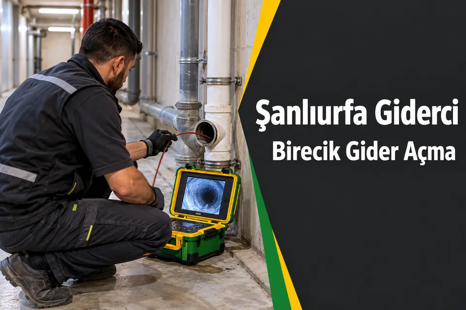 Şanlıurfa Birecik gider açma hizmet görseli Şanlıurfa Birecik gider açma — ortak atık su hattında kamera kontrolü