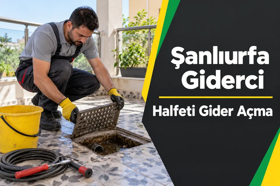 Şanlıurfa Halfeti gider açma — balkon süzgecinin incelenmesi