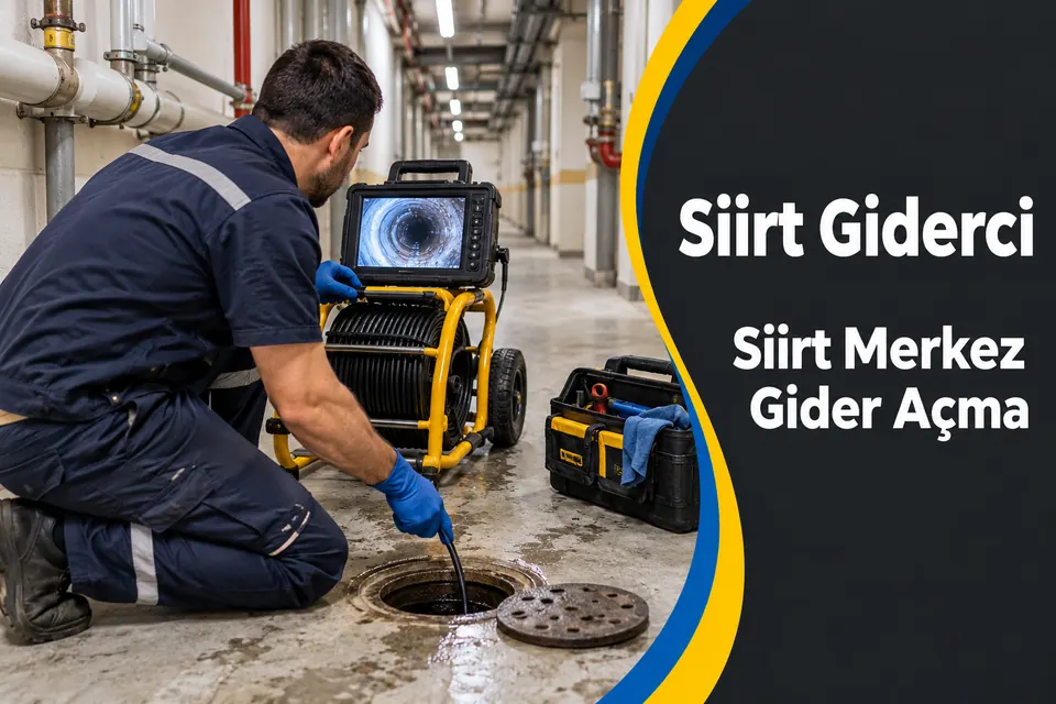 Siirt Merkez gider açma — ortak atık su hattının incelenmesi