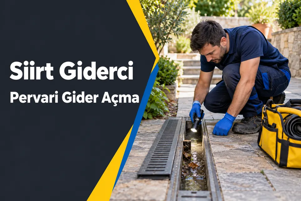 Siirt Pervari gider açma — bahçe tahliye kanalının kontrolü
