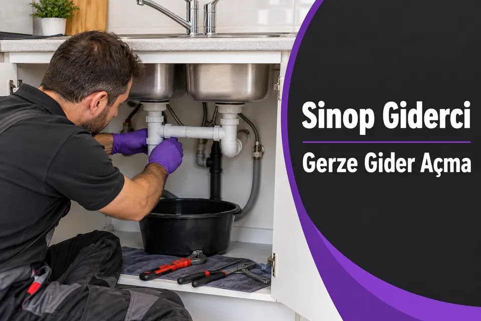 Sinop Gerze gider açma hizmet görseli Sinop Gerze gider açma — çift evye ortak tahliye kontrolü