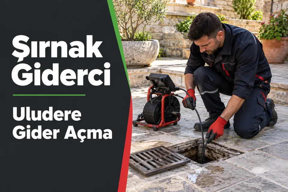 Şırnak Uludere gider açma hizmet görseli Şırnak Uludere gider açma — bahçe gideri çıkışının incelenmesi